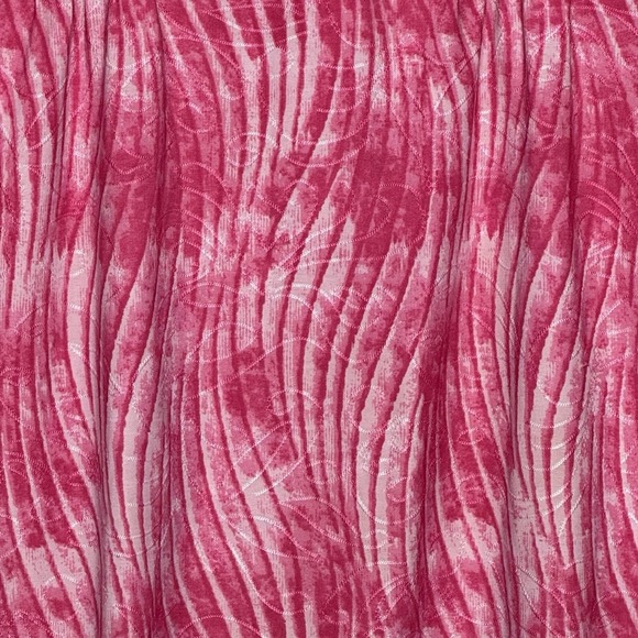 Notations 2X Women's Sleeveless Top Pink White Striped Henley Tank Stretch - Picture 2 of 7